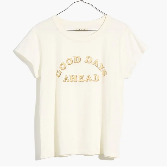 Madewell The Plus Good Days Ahead Perfect Vintage Tee NWT - Picture 1 of 4